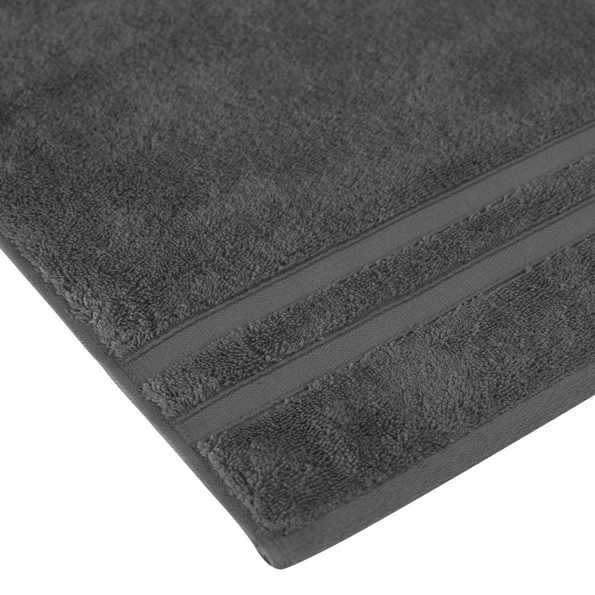 Serviette de toilette 600 g/m² SENSILK anthracite, SENSEI MAISON