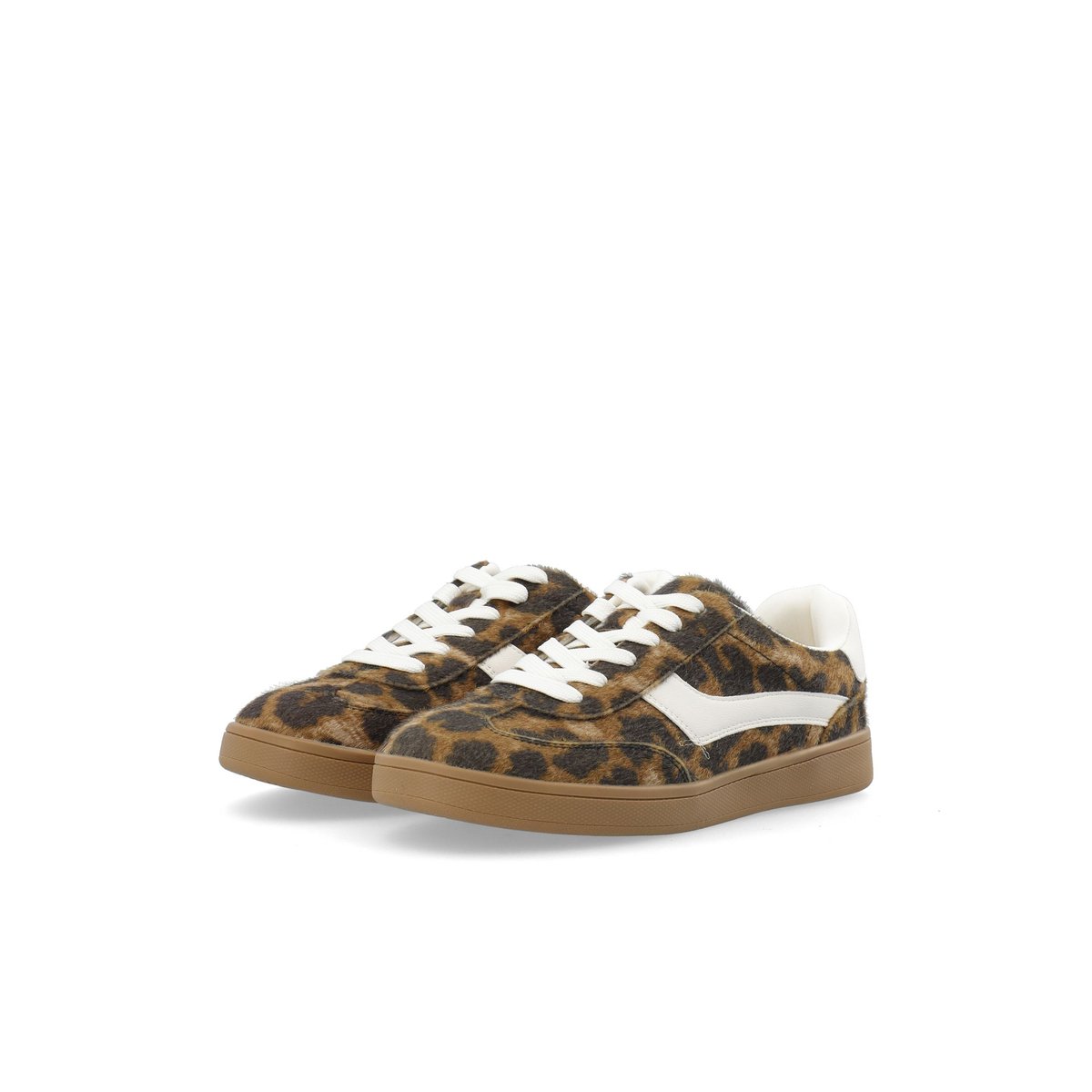 Baskets Basses marron - leo, BIANCO