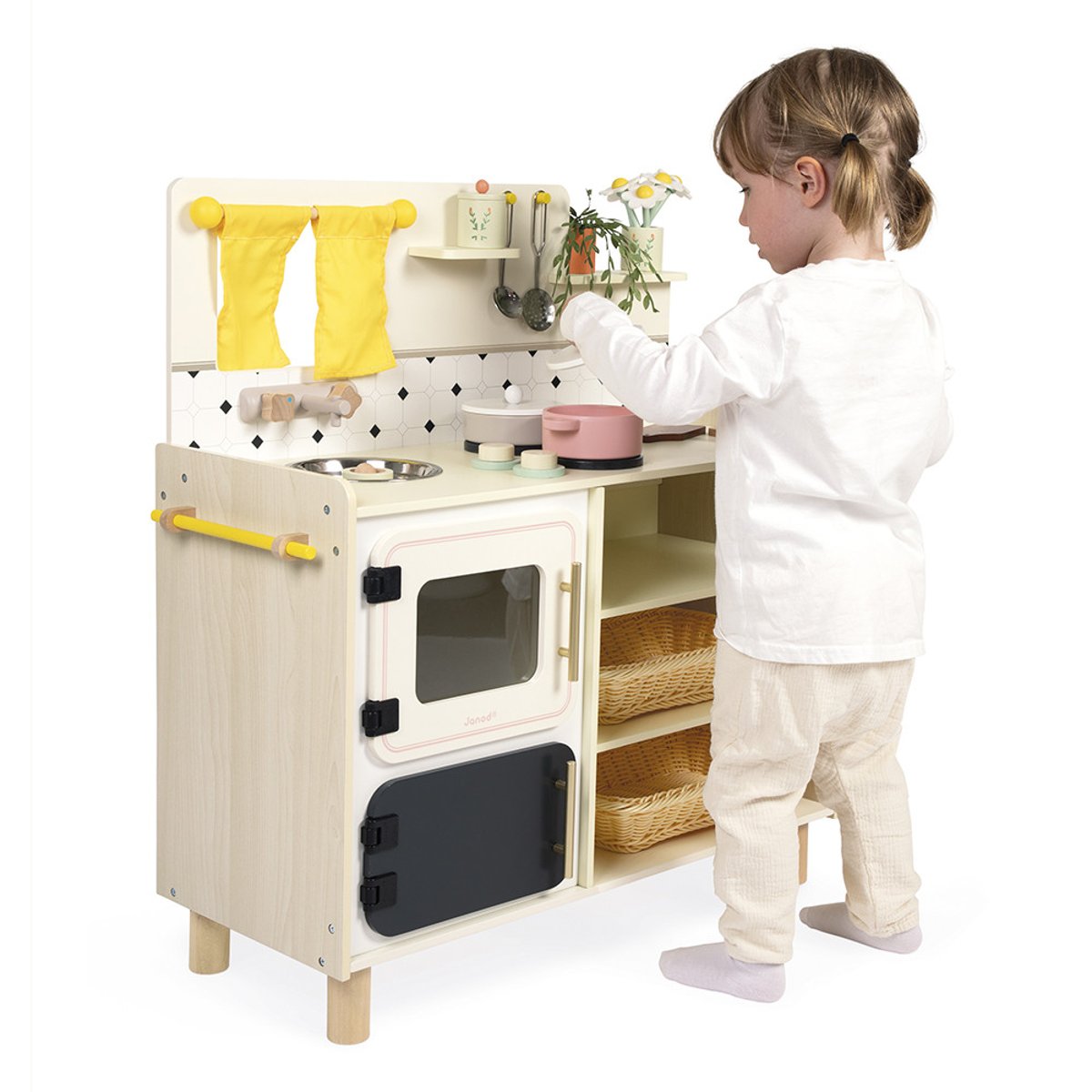 Grande Cuisine Enfant En Bois Mamie Soleil multicolore, JANOD