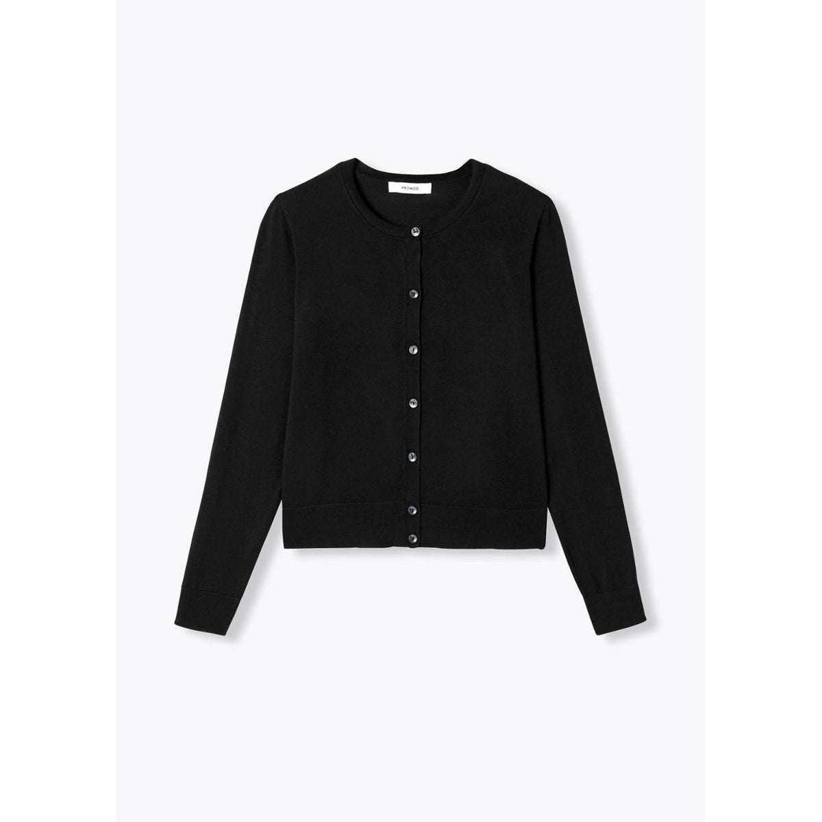 Gilet fin boutonné noir, PROMOD