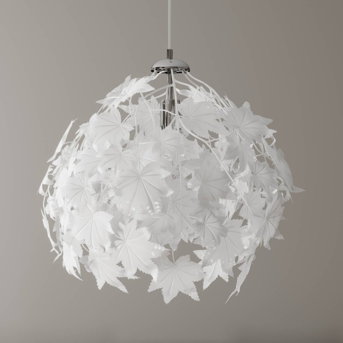 Suspension  jeunes, Maple blanc, chromé, LINDBY