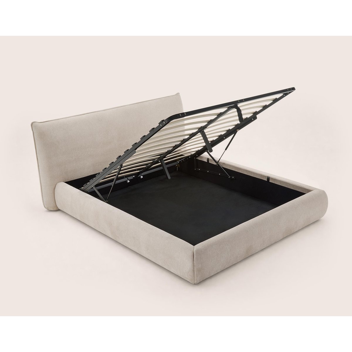 Lit coffre - ARTHUR beige, BEST MOBILIER