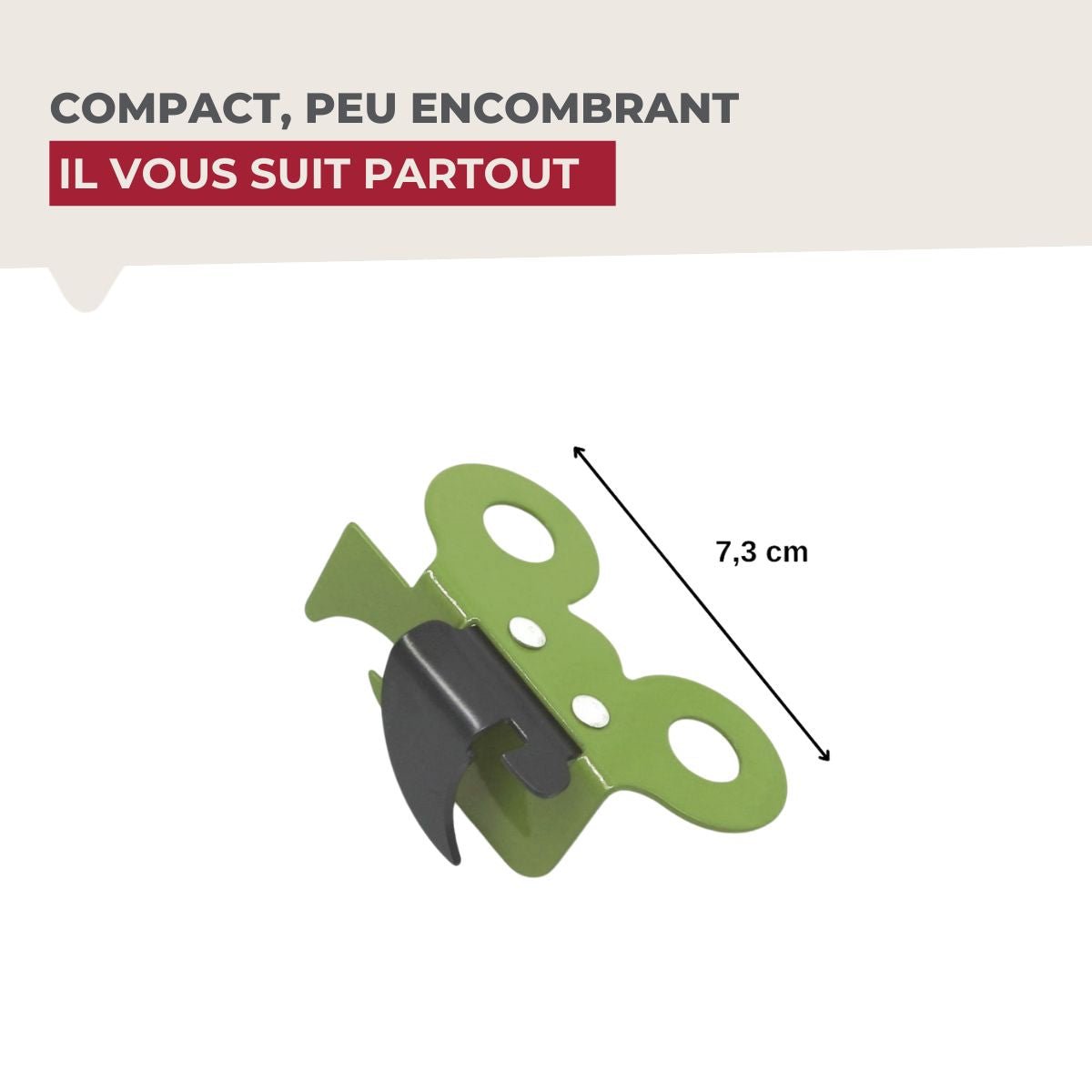 Ensemble de 3 Ouvre-boîte manuel papillon rouge|vert, FACKELMANN