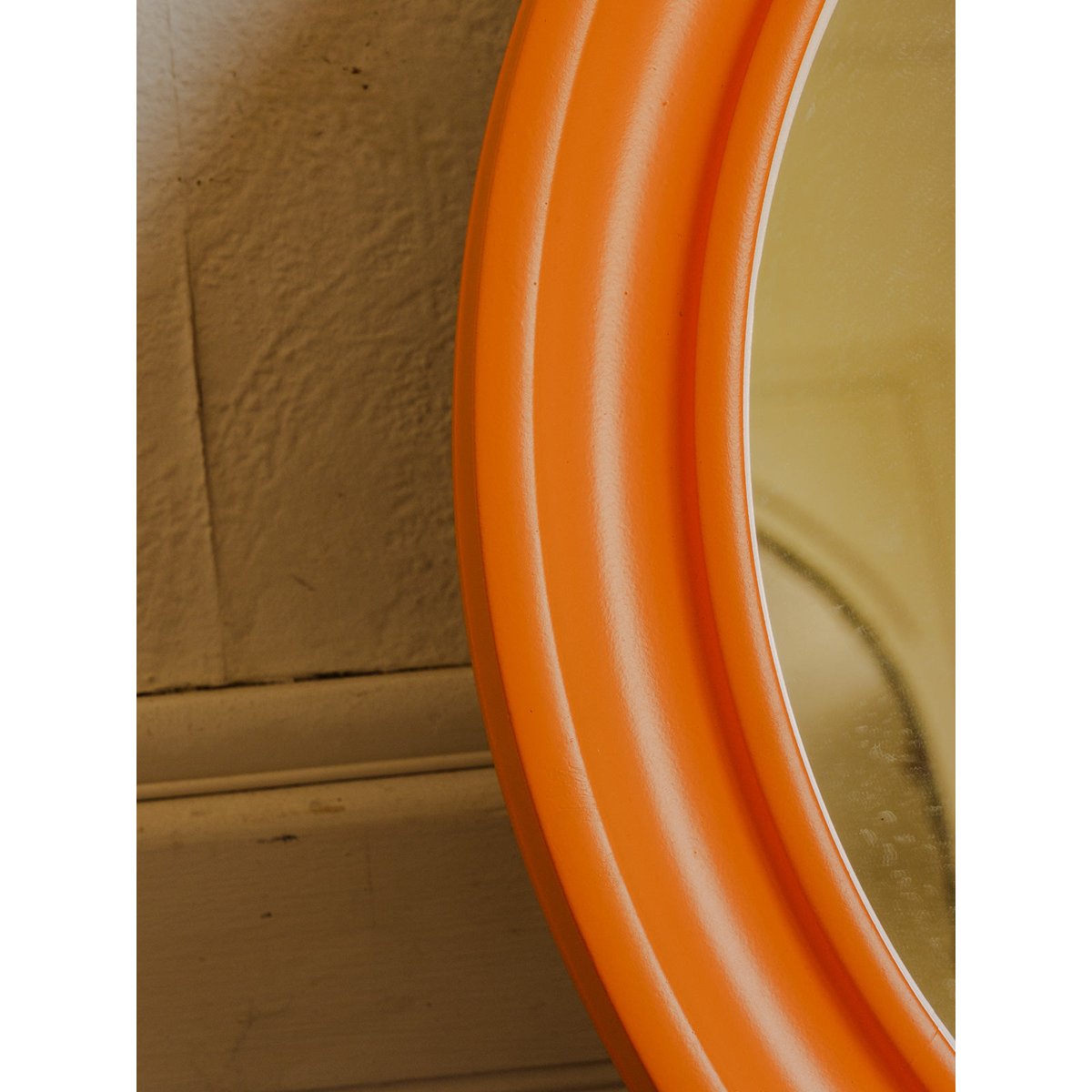 Miroir en fibre de verre orange Igor N°1179 - Bon état orange, DEBONGOUT
