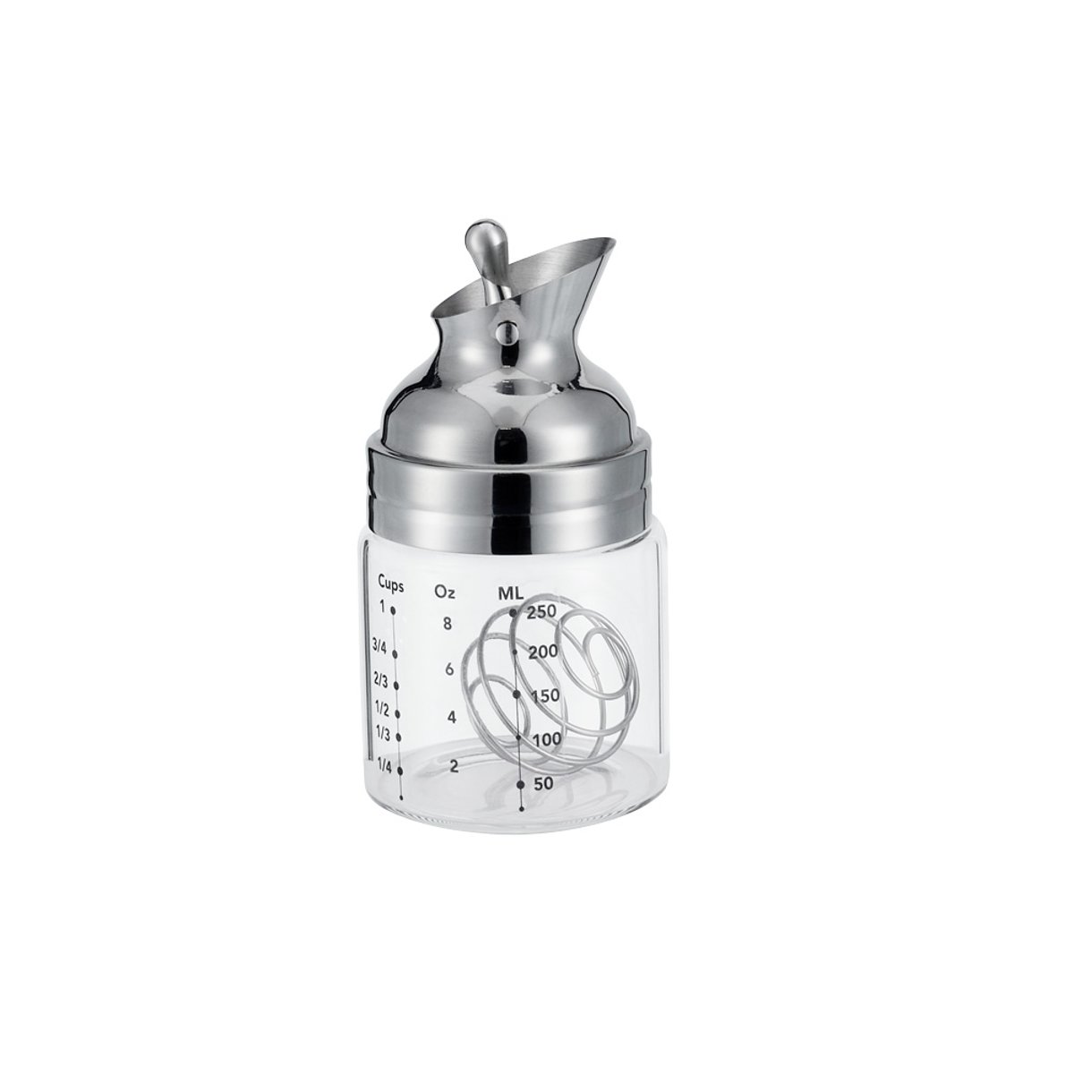 Mini shaker à vinaigrette transparent / cristal, IPAC