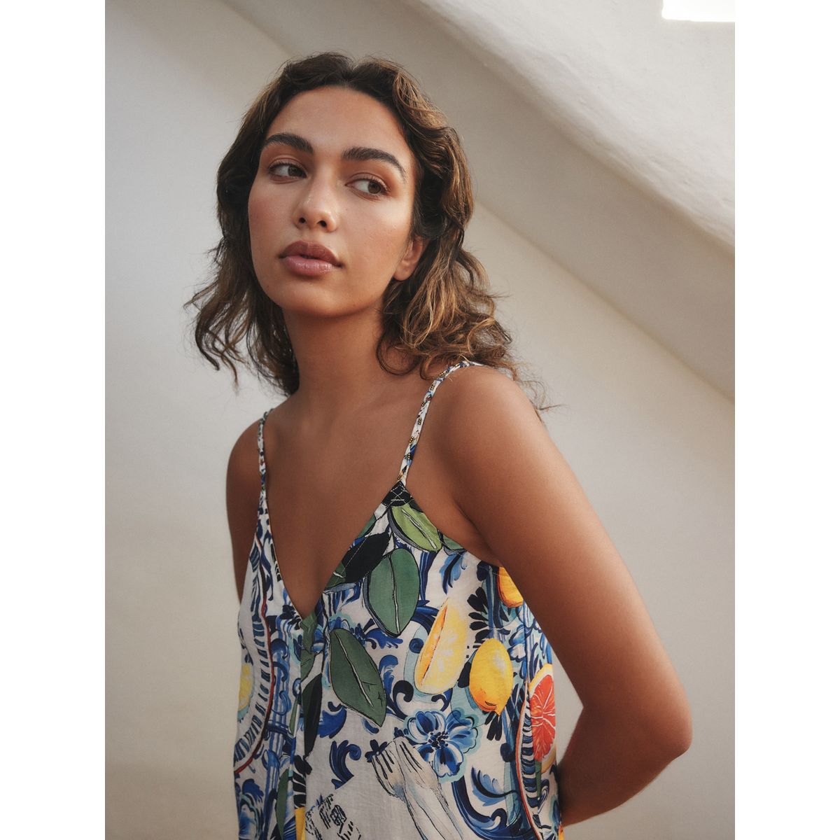 Robe longue bouffante bleu/bleu marine, NEXT
