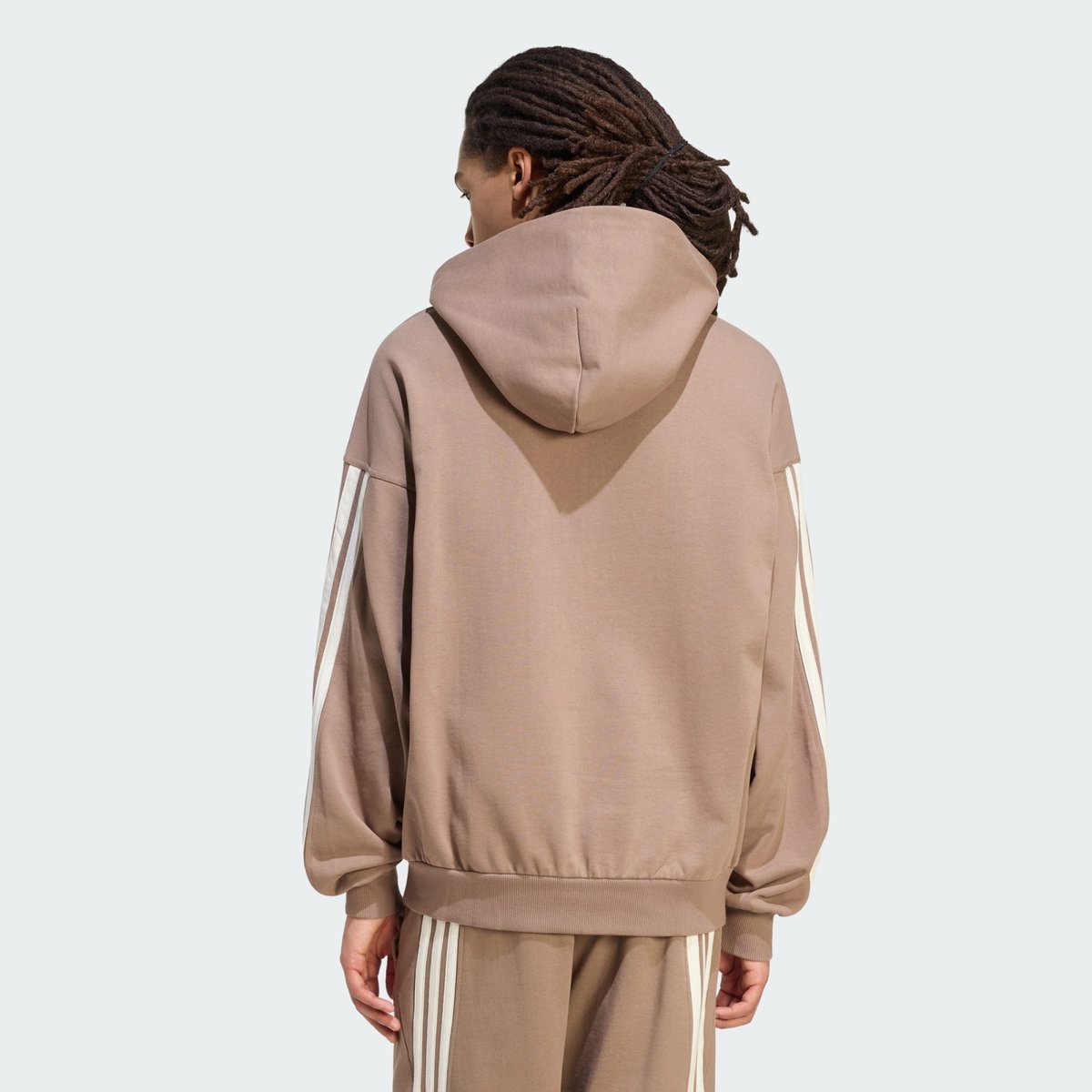 Sweat-Shirt À Capuche Adidas Kit 3-Stripes Sweat-Shirt À Capuche Adidas Kit 3-Stripes khaki six / off white, ADIDAS SPORTSWEAR