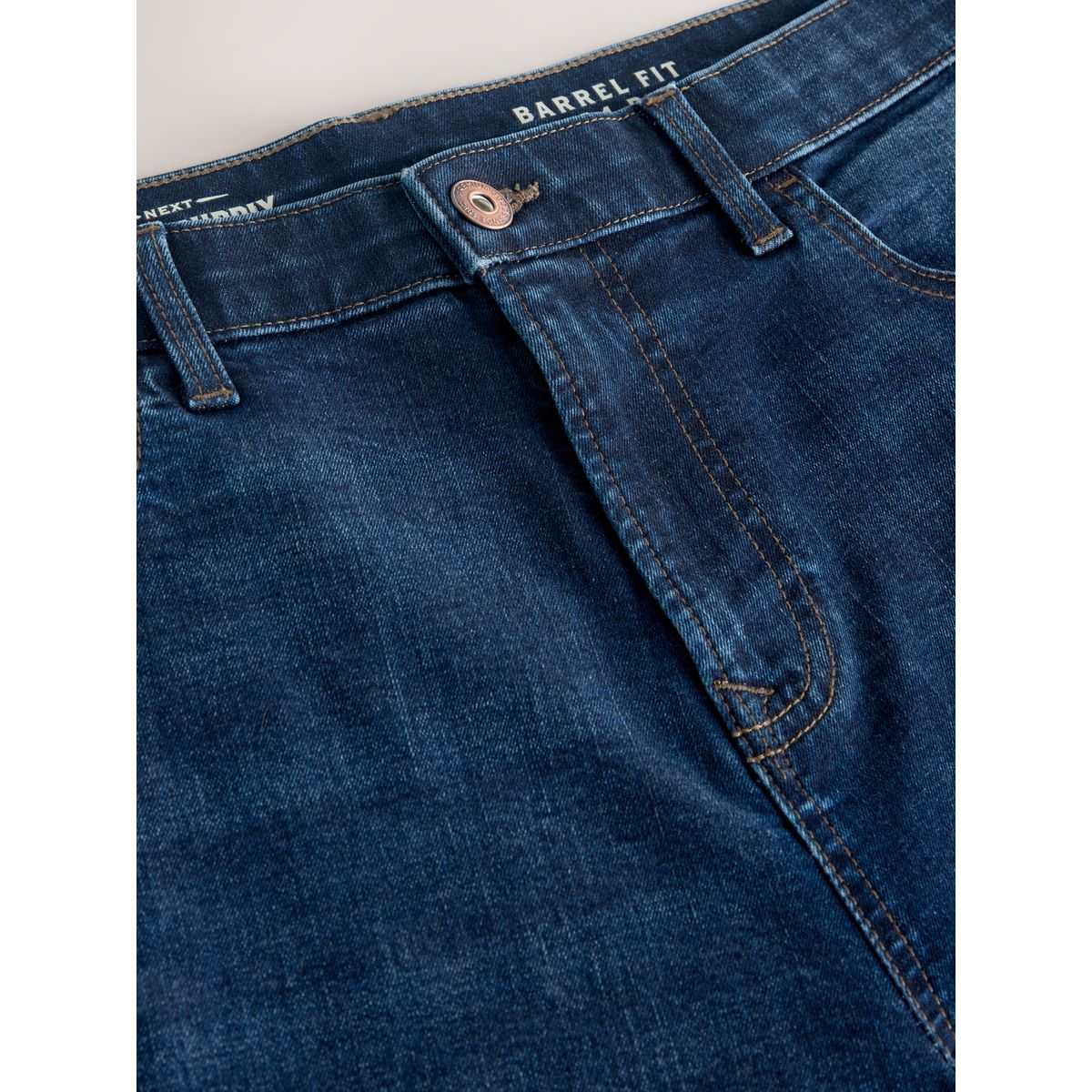 Jean stretch coupe large classique bleu, NEXT