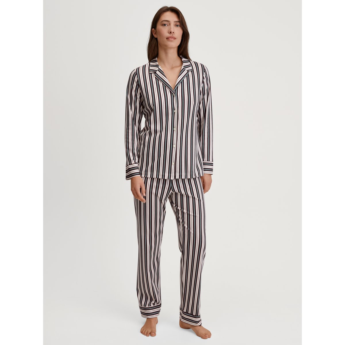 Pyjama à boutons manches longues Coton NIGHT LOVERS crème de charme, CALIDA
