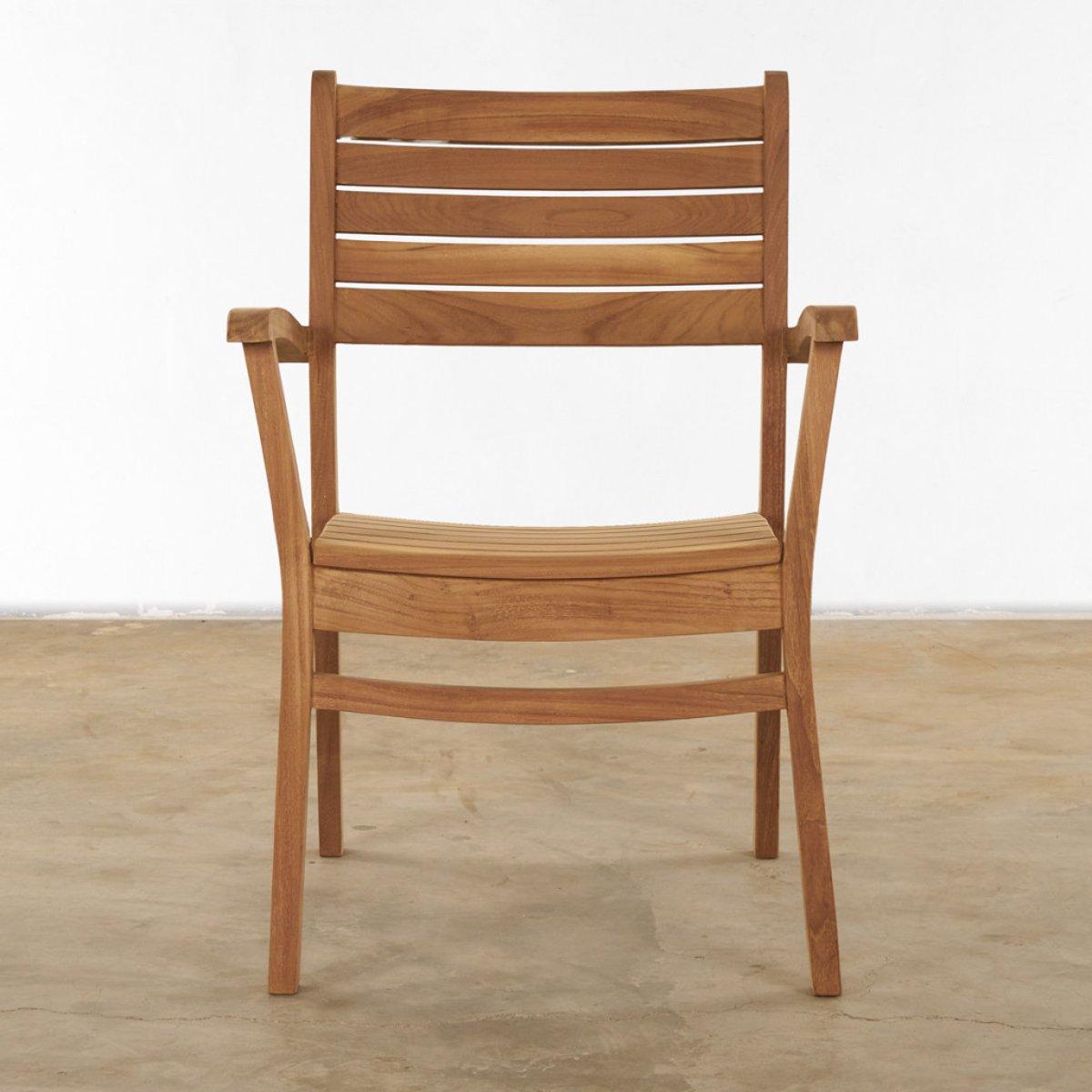 Fauteuil de jardin en teck massif Horismo naturel, WANDA COLLECTION