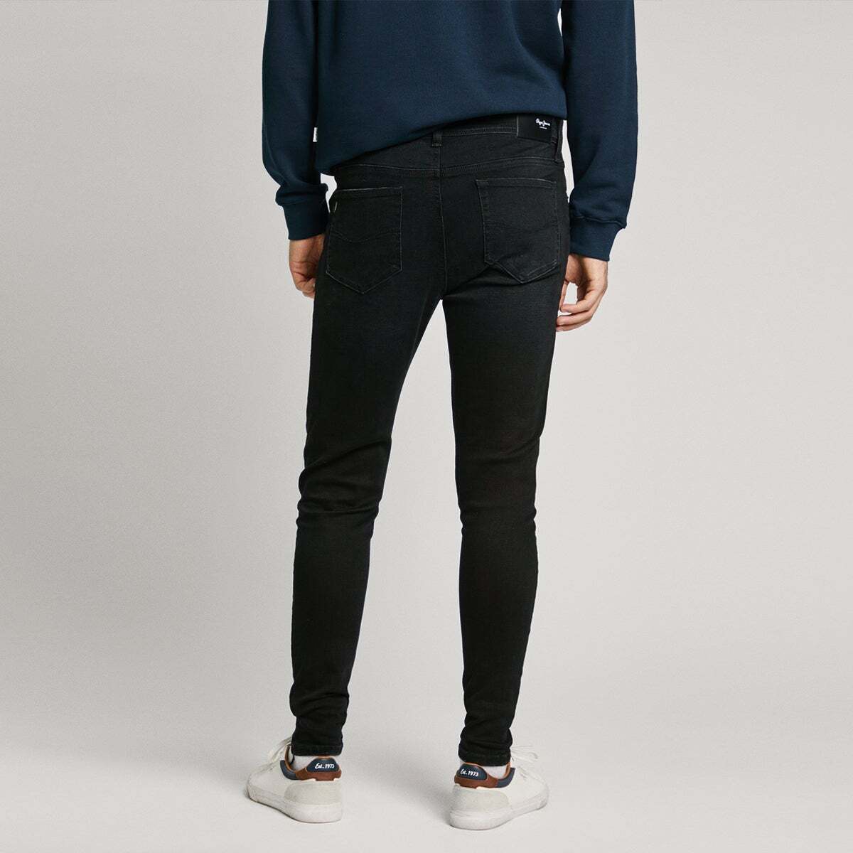 Jean Coupe Super Skinny, Taille Moyenne black used, PEPE JEANS