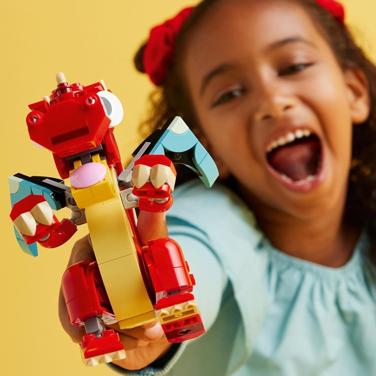 LEGO Creator 3-en-1 - Le Dragon Rouge 31145 : Créez et Transformez multicolore, LEGO
