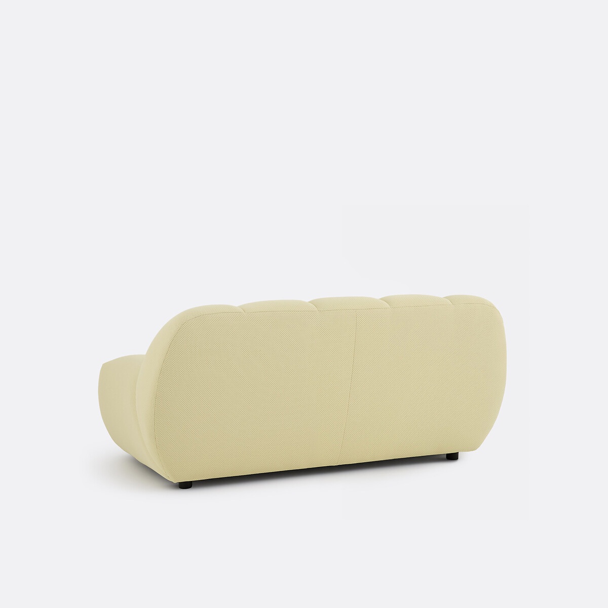 Canapé droit, 2 places, en tissu matelassé, NURIA jaune, LA REDOUTE INTERIEURS