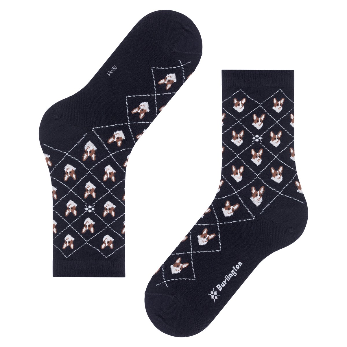 Chaussettes Corgi Opaque noir basique, BURLINGTON