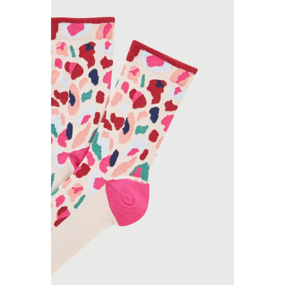 Chaussettes en coton imprimé Léopoldine multicolore, ARTHUR