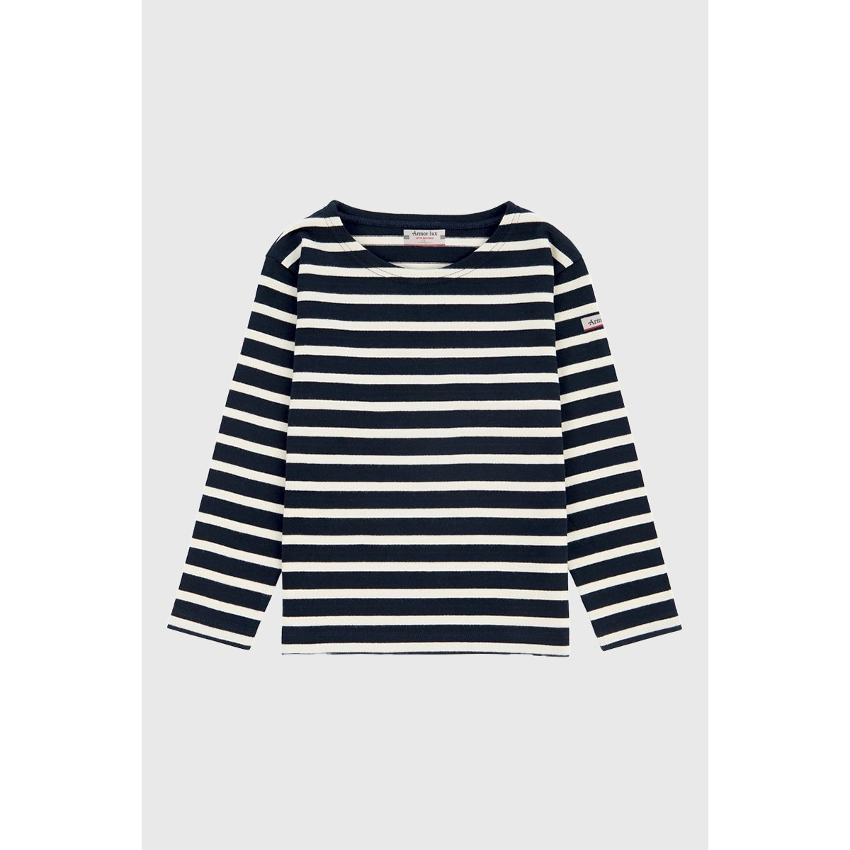 Marinière en coton équitable ERWANN KIDS rich navy/nature, ARMOR-LUX