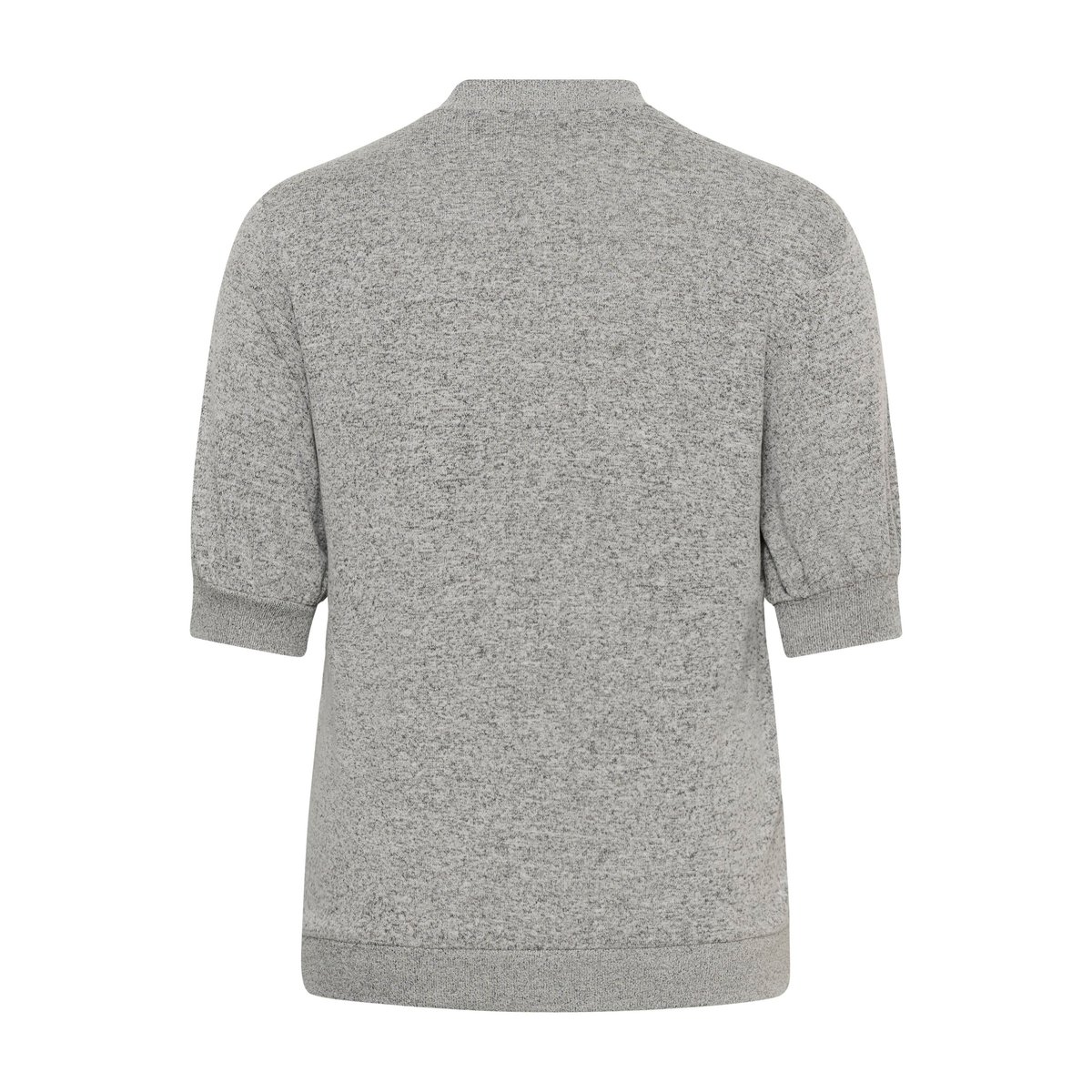 Pullover tricoté gris light grey melnage, KAFFE CURVE