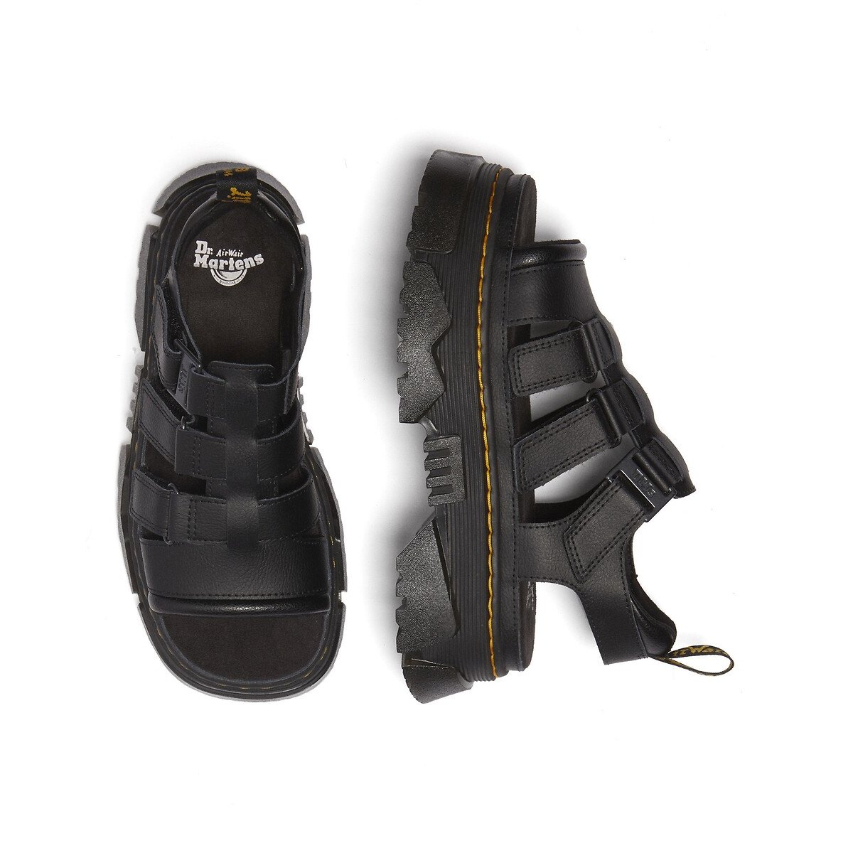Plateausandalen in Athena leer Mattison zwart, DR. MARTENS