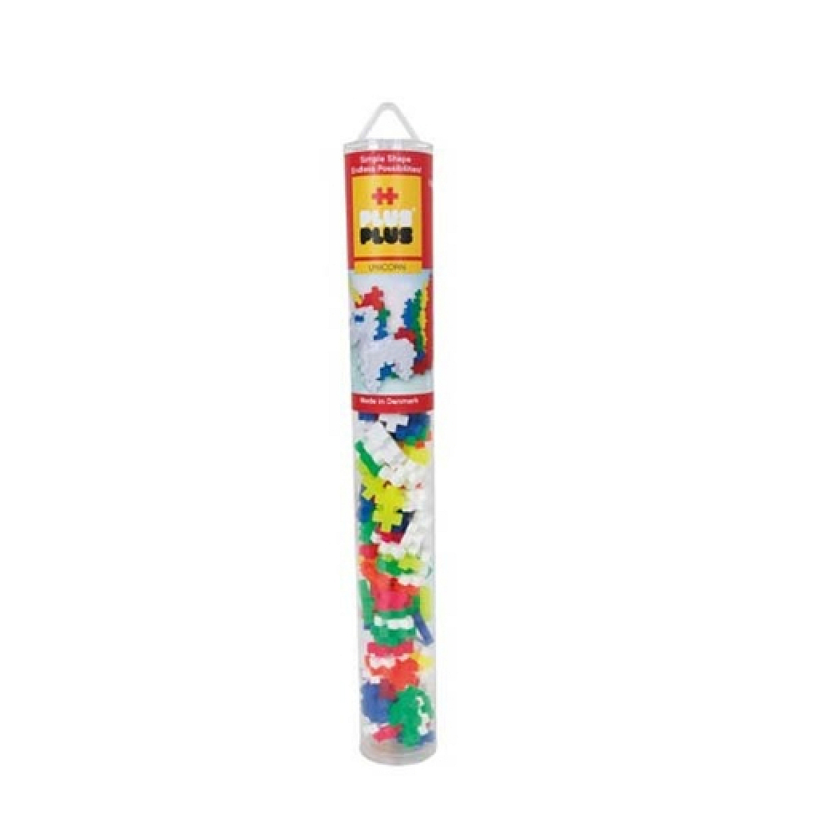 Plus-Plus - Tube Licorne - 100 pcs couleur unique, PLUSPLUS