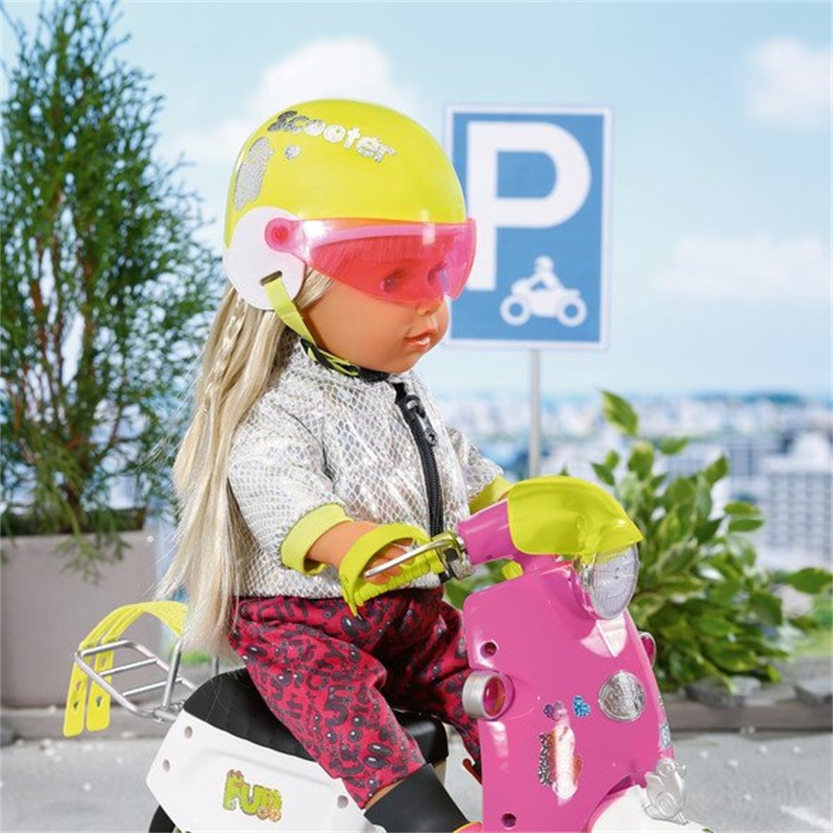 Baby born City Deluxe Casque pour Scooter multicolore, ZAPF CREATION