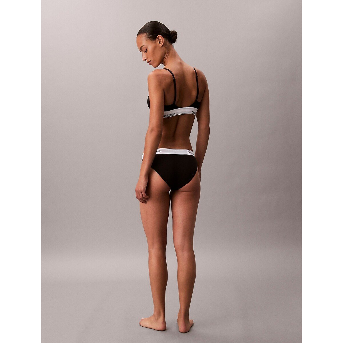 Icon Cotton Modal Triangle Bra black, CALVIN KLEIN UNDERWEAR