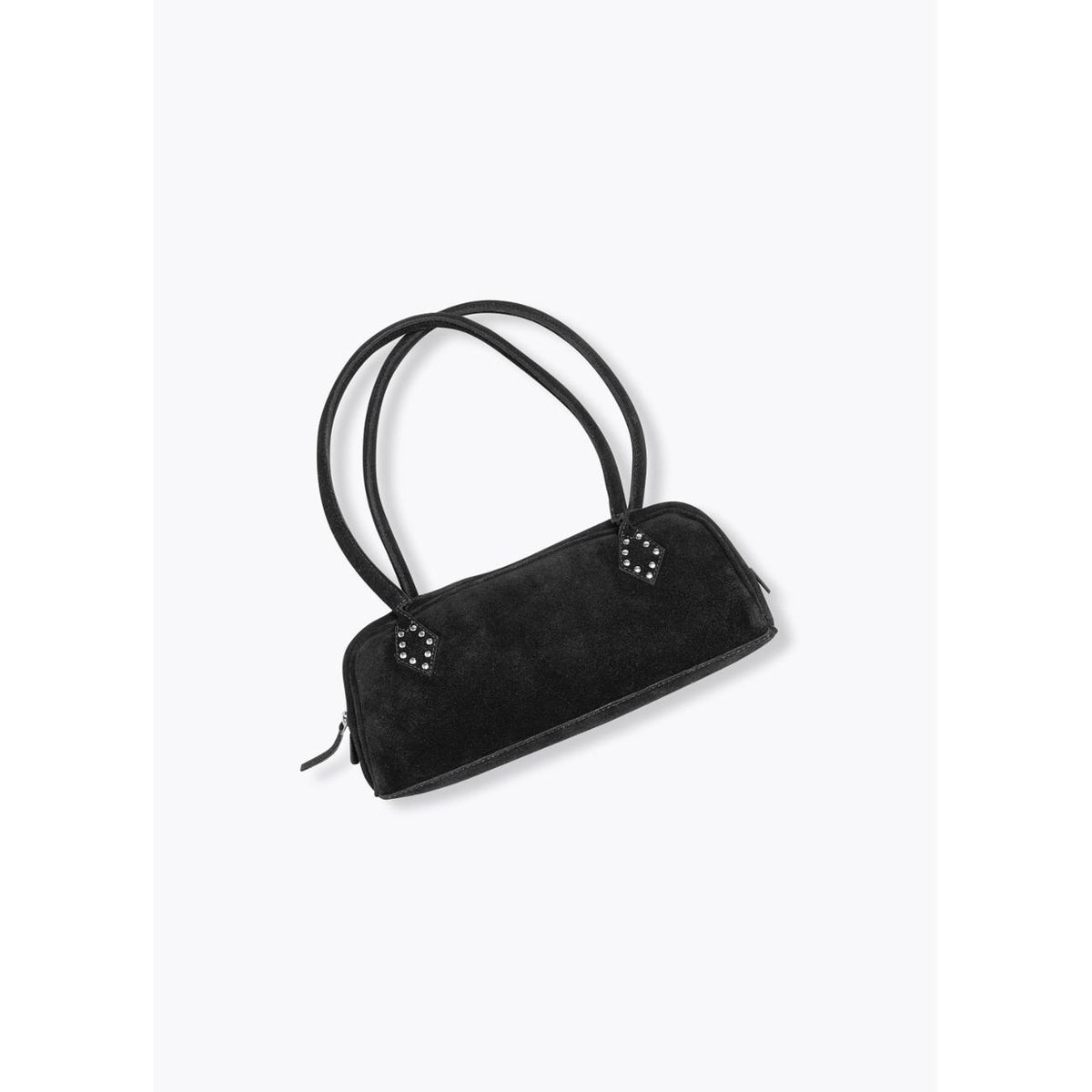 Sac baguette en cuir noir, PROMOD