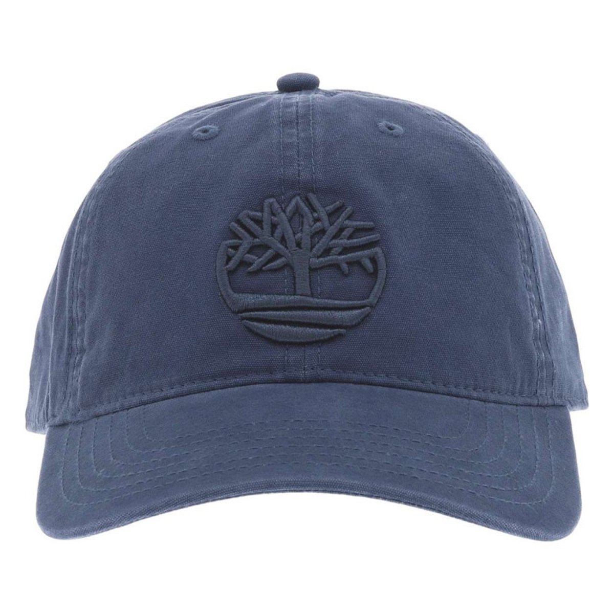 Casquette à coupe strapback en coton marine avec fermeture clip réglable marine, TIMBERLAND