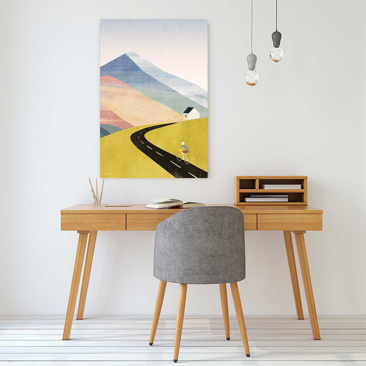 Tableau vélos cycling home toile imprimée, HEXOA