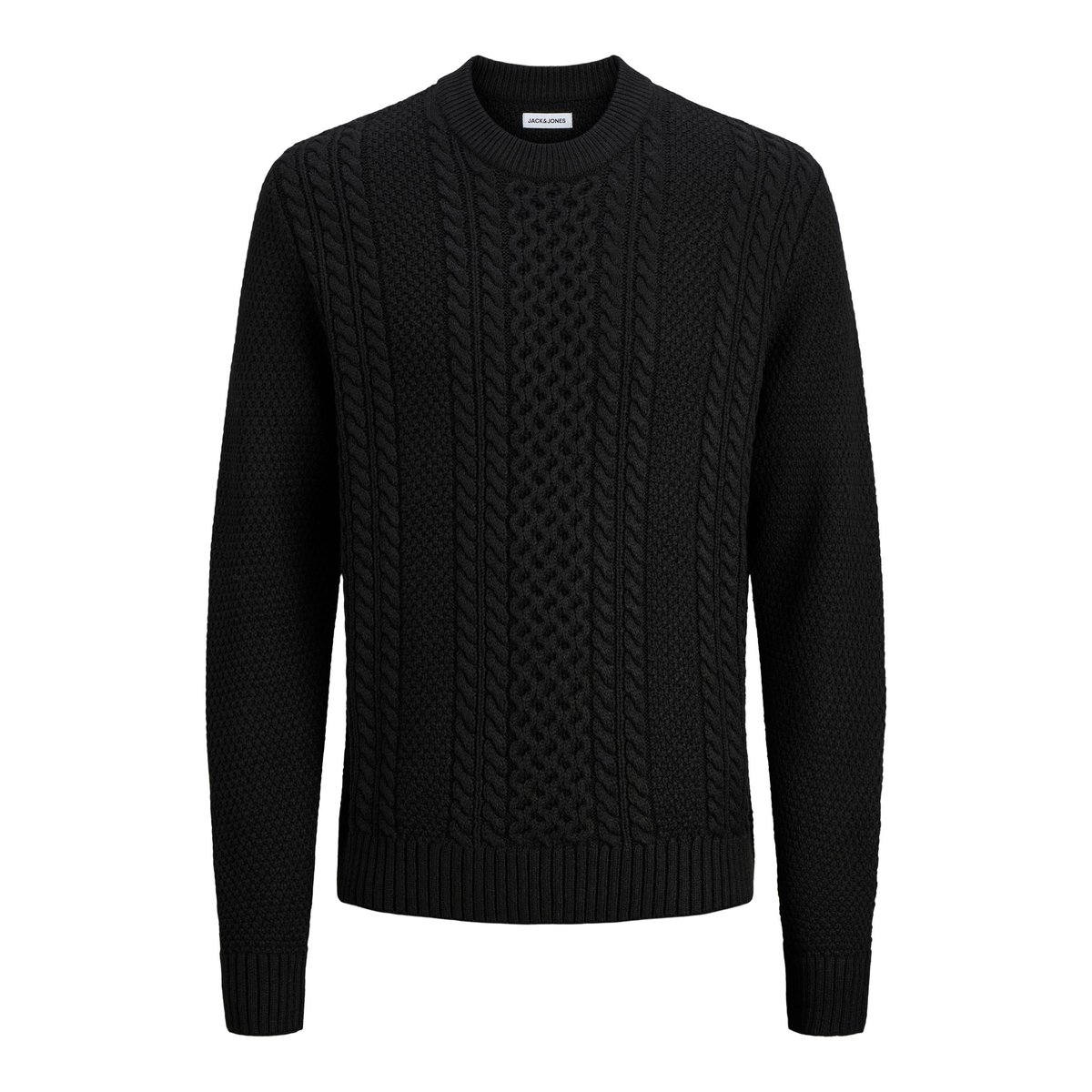 Pull En Maille noire - black, JACK & JONES