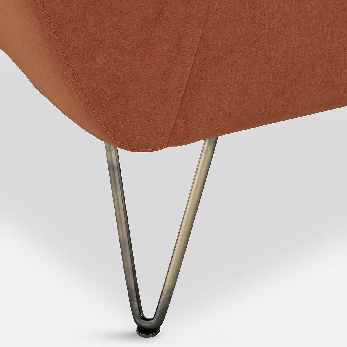 Fauteuil velours Topim tabac, LA REDOUTE INTERIEURS