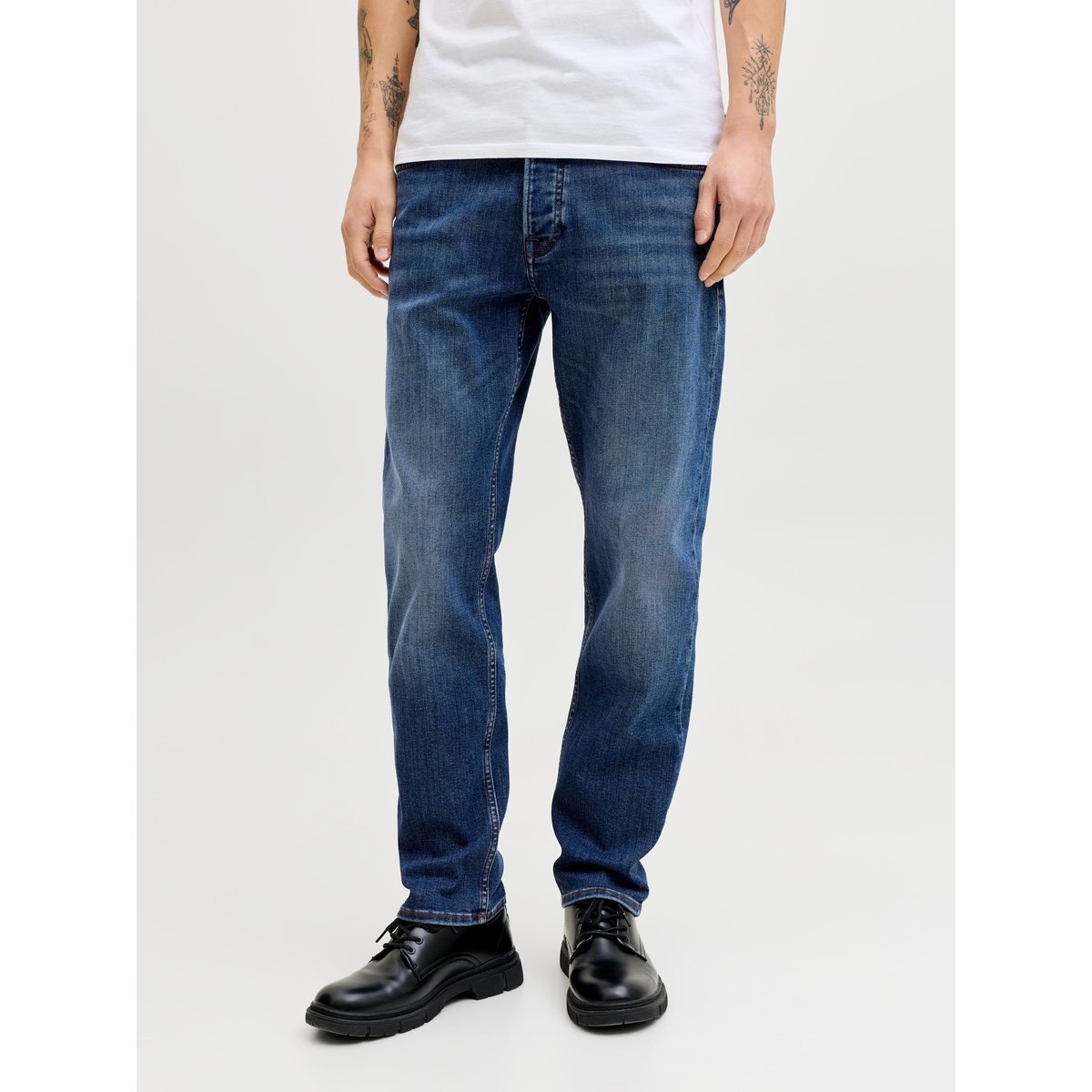 Jean Coupe Tapered blue denim, JACK & JONES