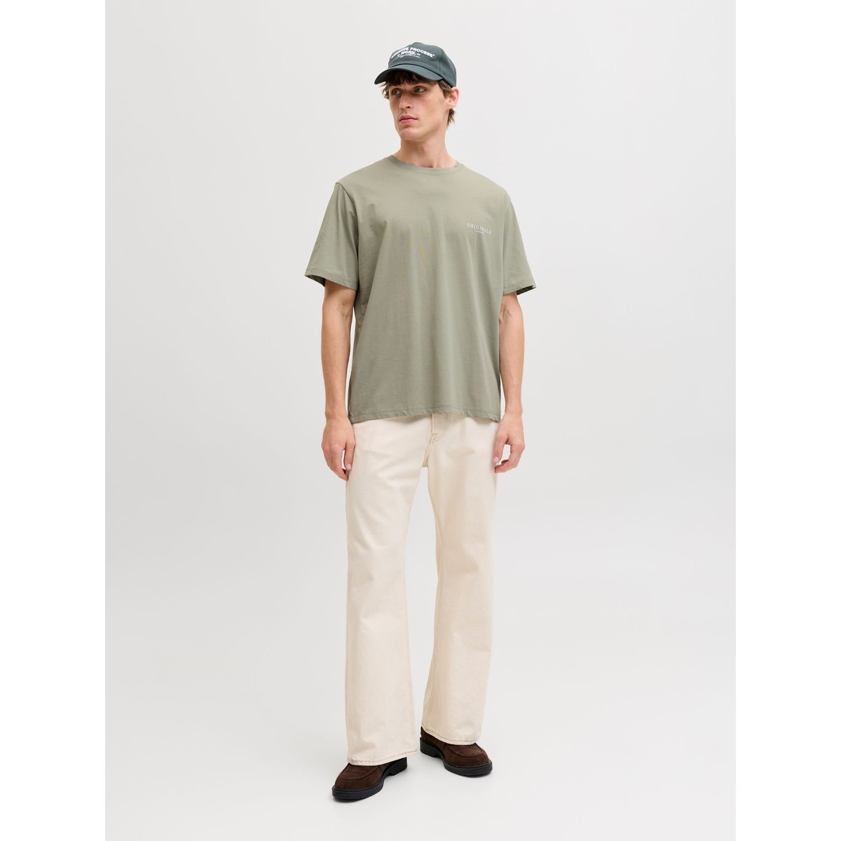 T-shirt manches courtes vert kaki, JACK & JONES