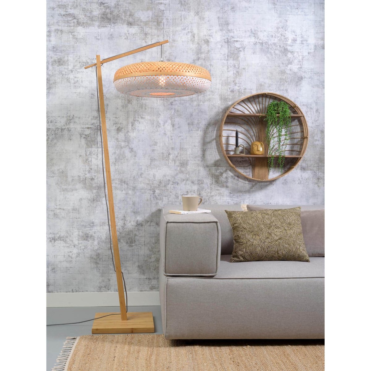 Lampadaire Bambou PALAWAN naturel, GOOD & MOJO