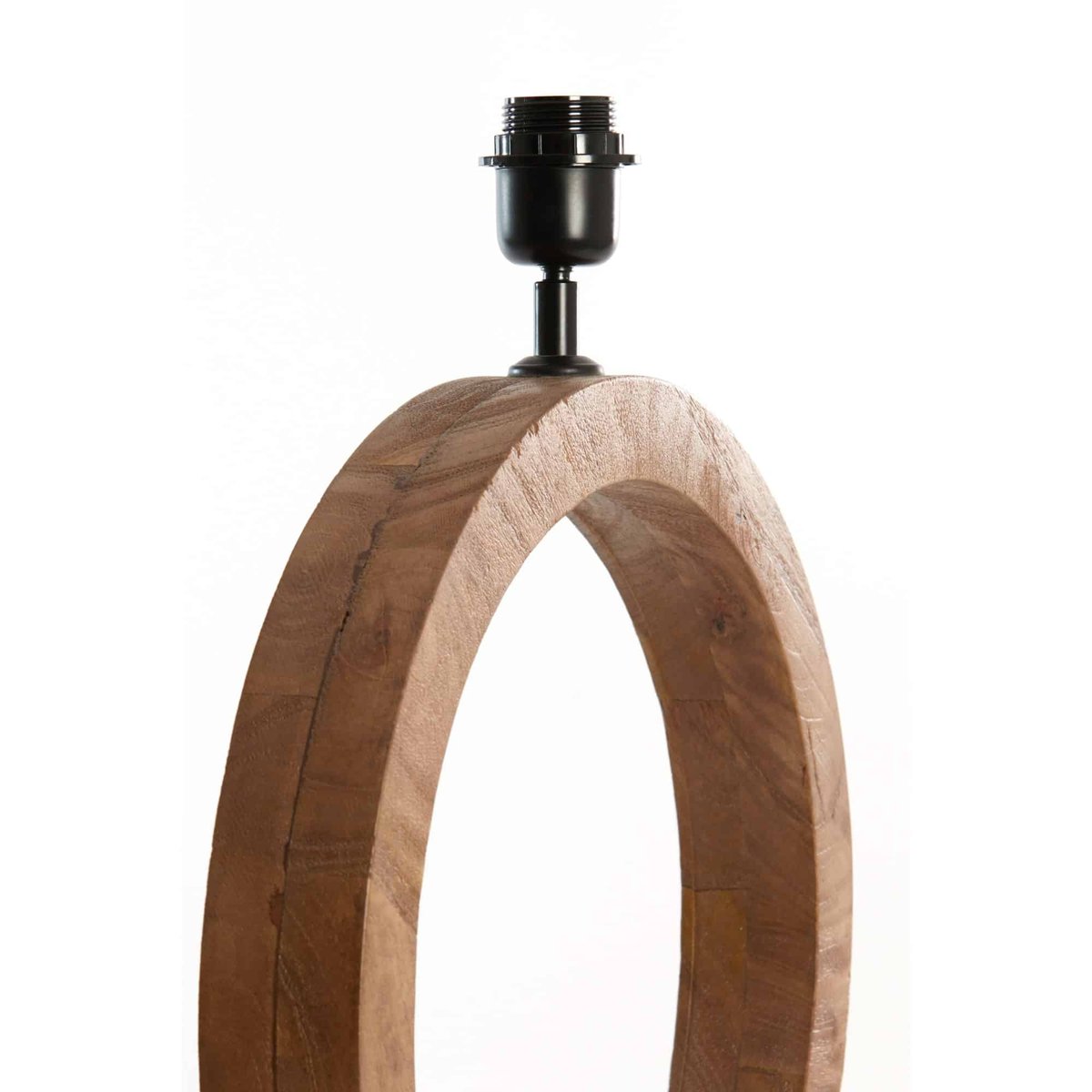 Base De La Lampe Bois TINAR marron, LIGHT & LIVING