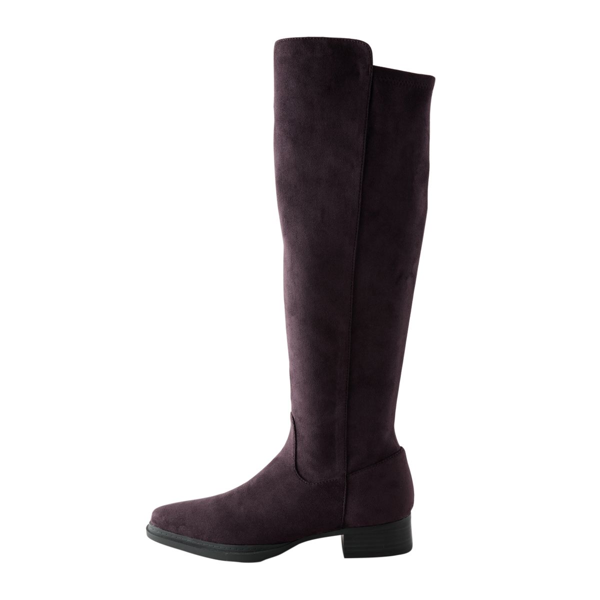 Bottes souples hauteur genou à bout ciselé marron chocolat, NEXT