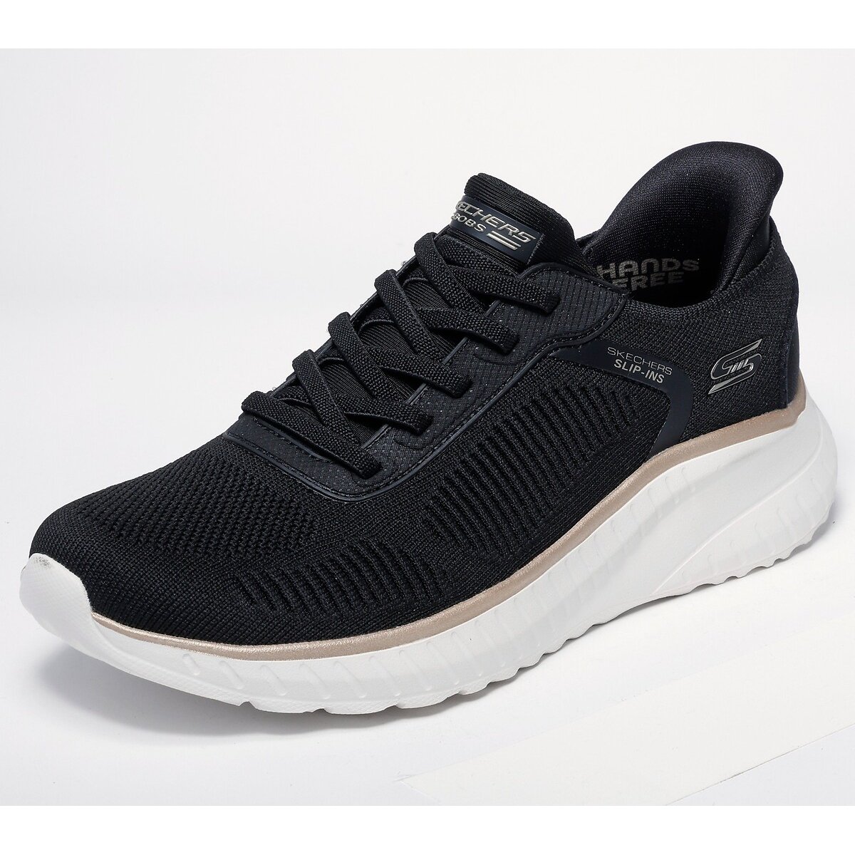 Baskets Slip-Ins: Bobs Sport Squad Chaos noir, SKECHERS