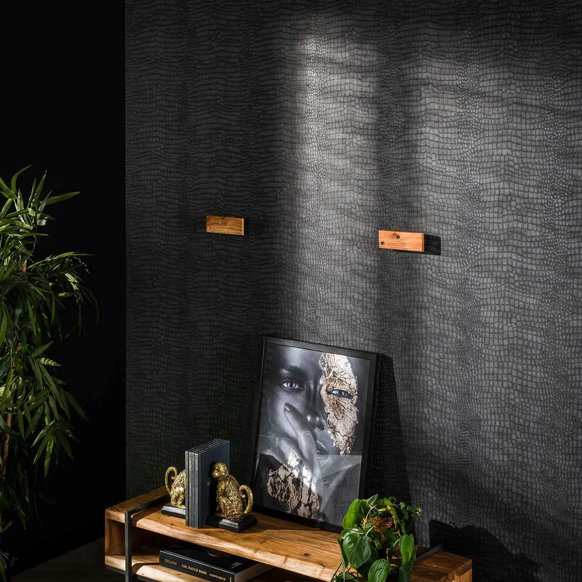 Étagère murale en bois d'acacia épais 2 m MELBOURNE bois naturel, PIER IMPORT