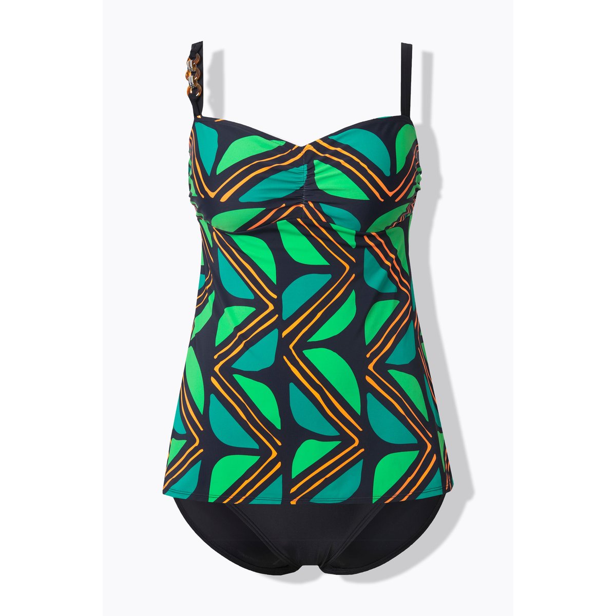Tankini avec bonnets souples. Bretelles noir, ULLA POPKEN
