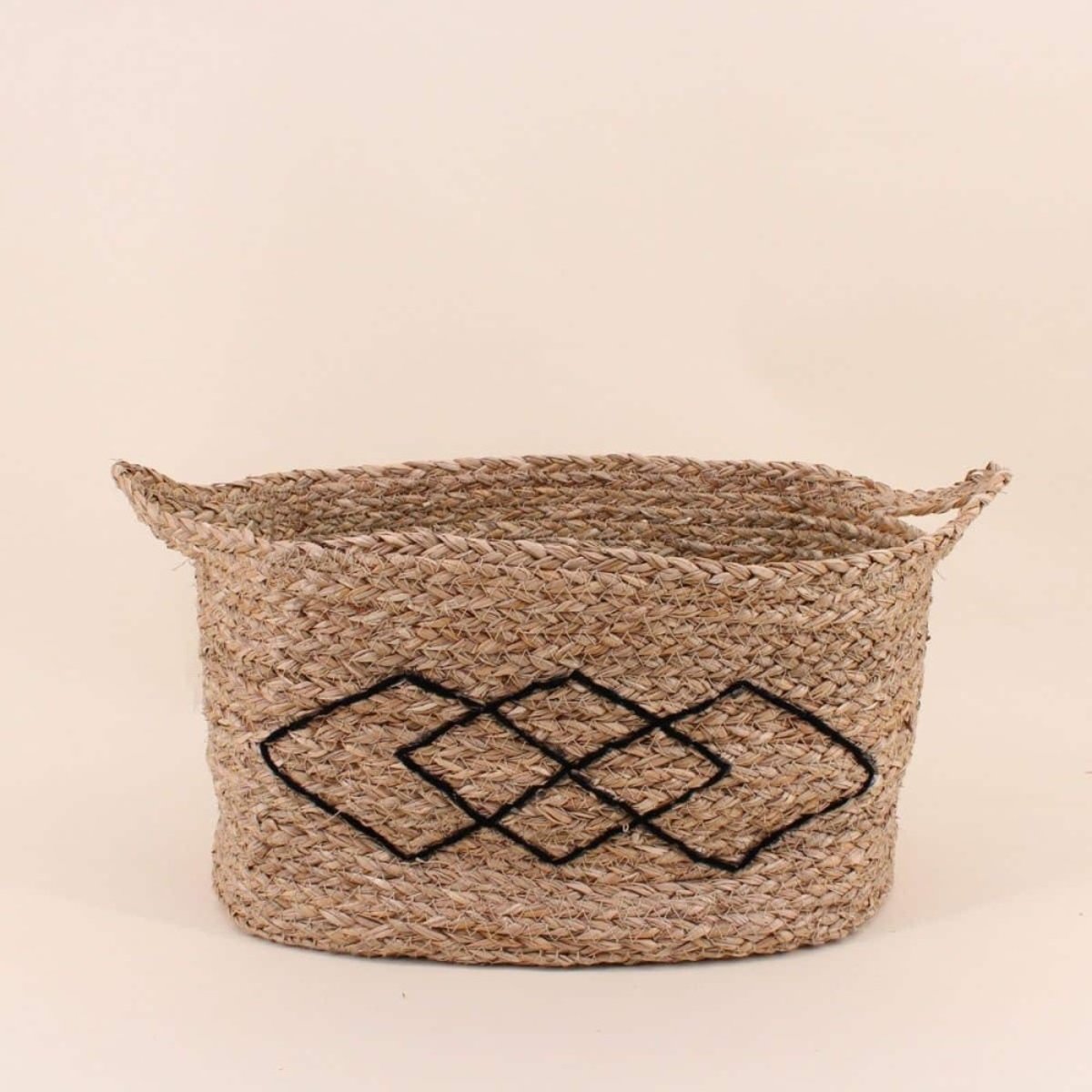 Panier rectangulaire en fibres naturelles 33x22cm naturel, ORNAMI