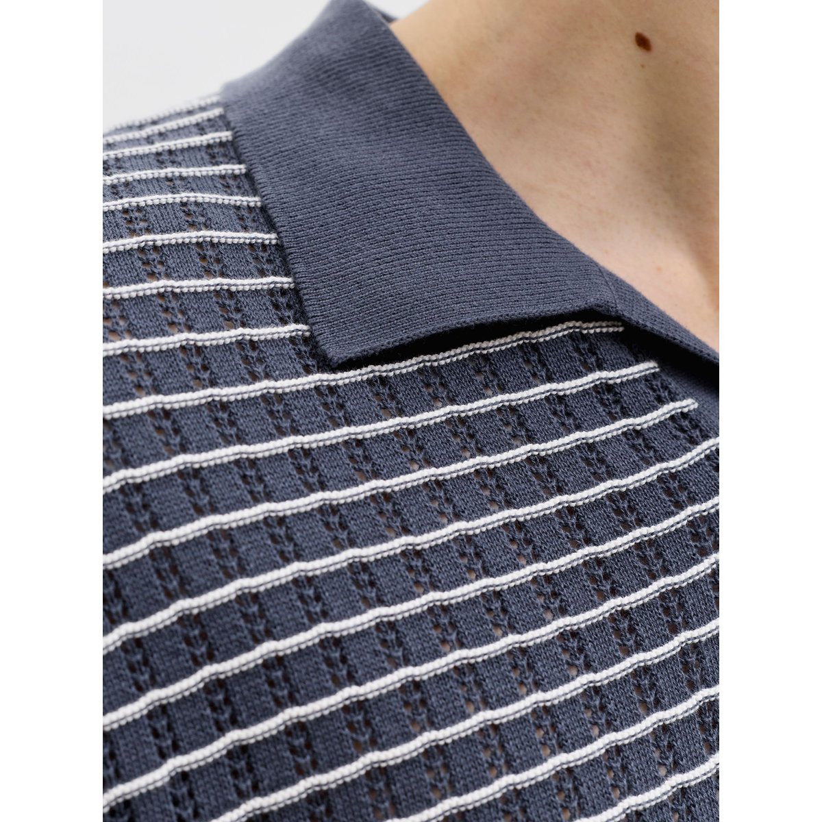 Polo Tricoté grise - odyssey gray, JACK & JONES