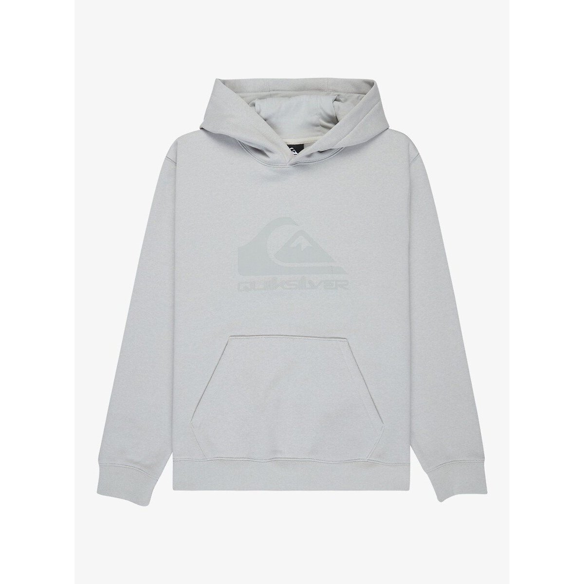 Sweat à capuche, avec motif devant, en molleton gris, QUIKSILVER