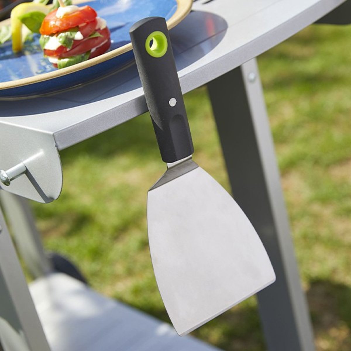 Spatule courte aimantée et équilibrée avec manche souft touch couleur unique, COOK IN GARDEN