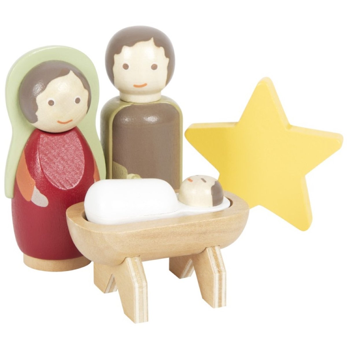 Set de jeu Crèche de Noël beige, SMALL FOOT COMPANY