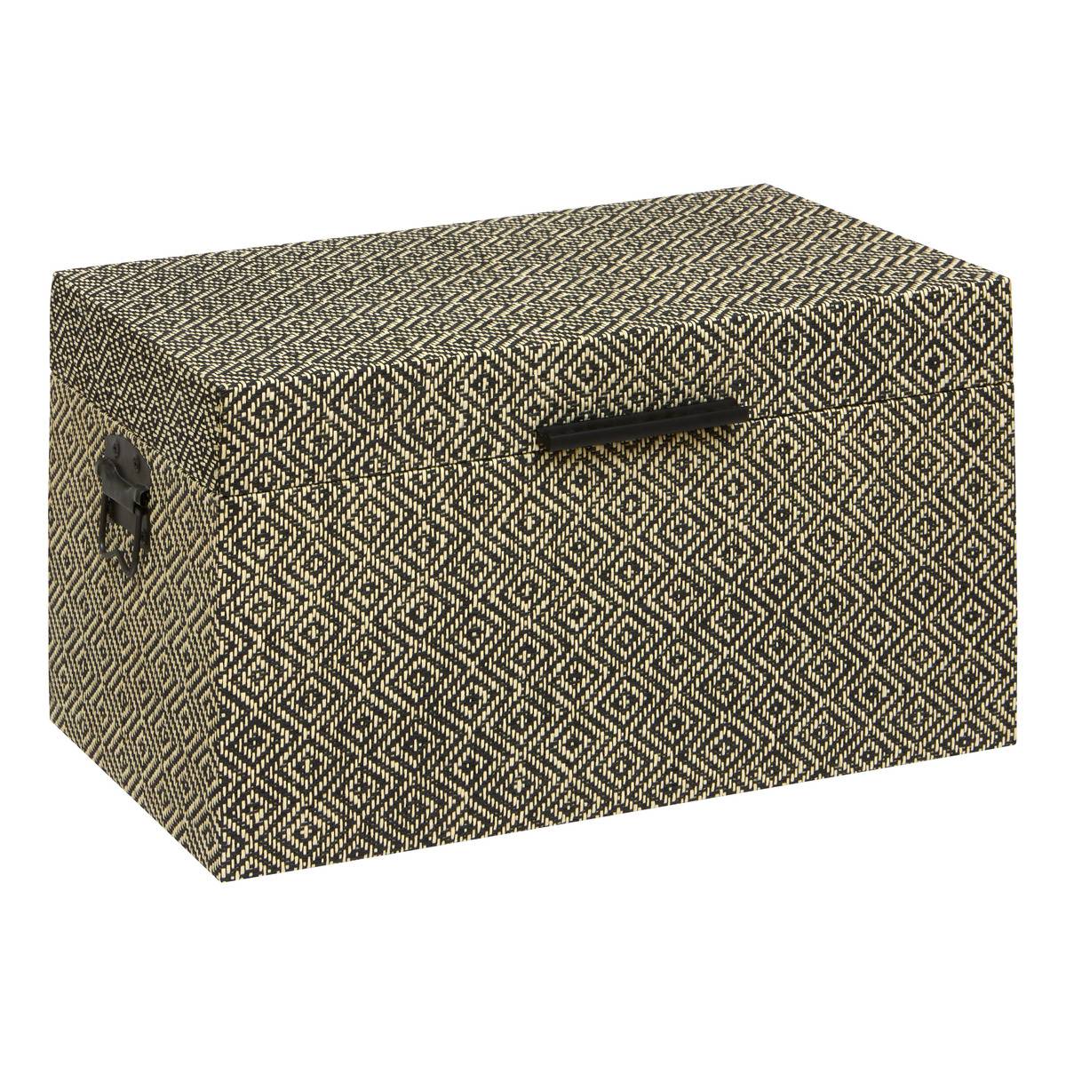 Lot de 3 malles de rangement gigognes RESO gris, ATMOSPHERA