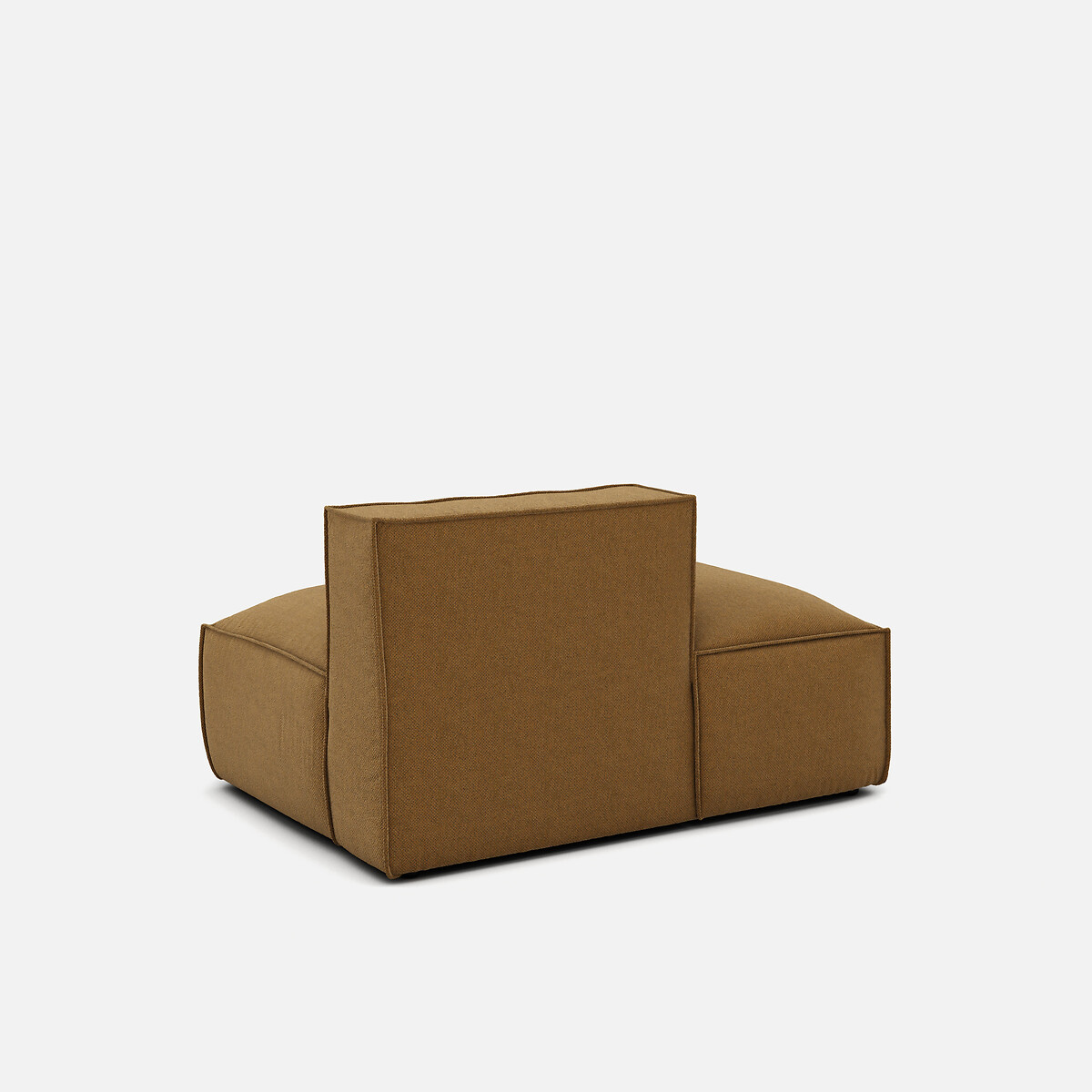 Elément récamière gauche pour canapé modulable, en tissu texturé, SEVEN caramel, LA REDOUTE INTERIEURS