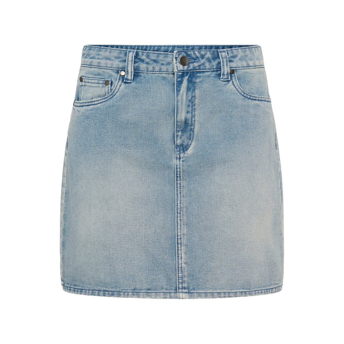 Jupe en jean bleu light blue wash, CULTURE