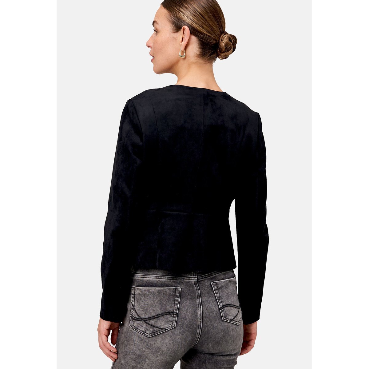 Blazer wildlederoptik black beauty, ZERO