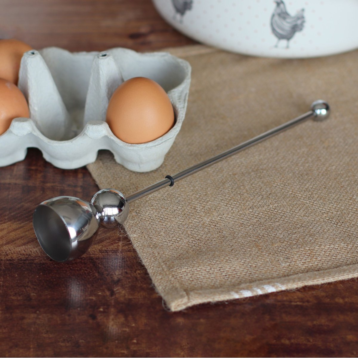 Toqueur à uf en acier inoxydable inox, MENASTYL