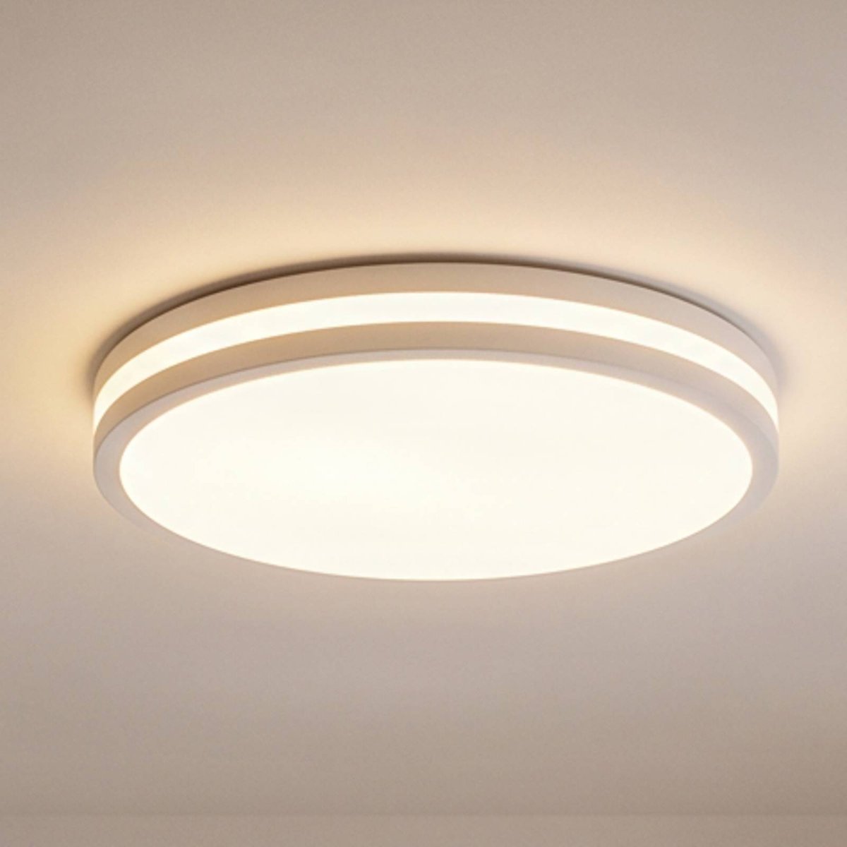 Plafonnier  moderneLED, Arnim blanc, LINDBY