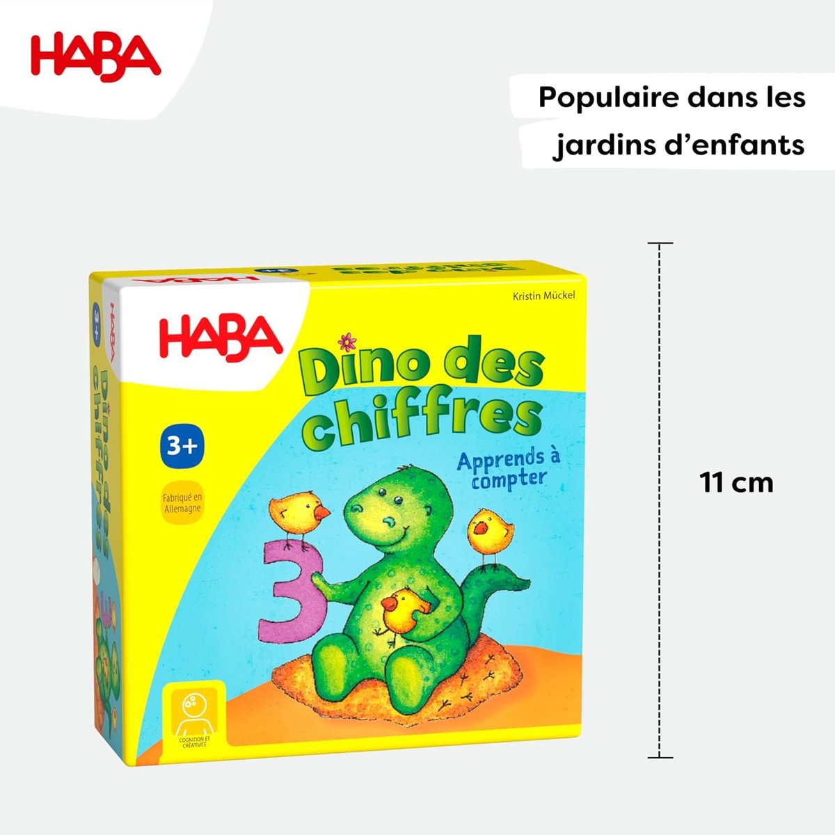 Dino des chiffres jaune, HABA